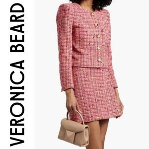 Veronica Beard Ohemia Tweed Mini Skirt